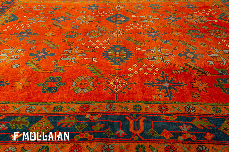 Large Antique Turkish Ushak (Oushak) Carpet  n°:29620032